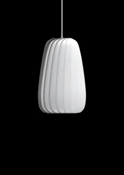 Clearance ST906 pendel, papir/hvid, 25 x 42 cm Hvide Lamper|Hængelamper