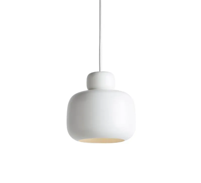Discount Stone pendel lille, hvid Hvide Lamper|Spisebordslamper