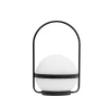Clearance Summer Solar solcellelampe / batterilampe, sort/hvid Transportable Lamper|Solcellelamper