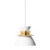 Best Sundowner pendel 250, messing/hvid Messinglamper|Hvide Lamper