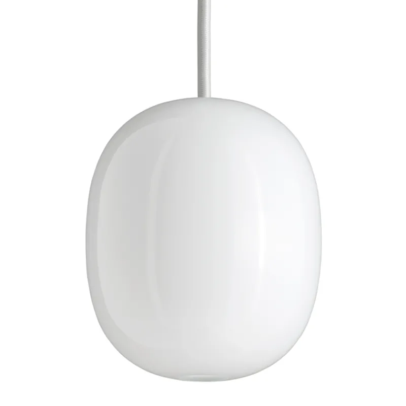Best Superæg 200P pendel, opal/hvid ledning Hvide Lamper|Spisebordslamper