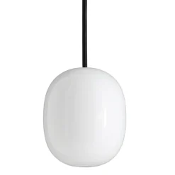 Online Superæg 150P pendel, opal/sort ledning Hvide Lamper|Stue Lamper