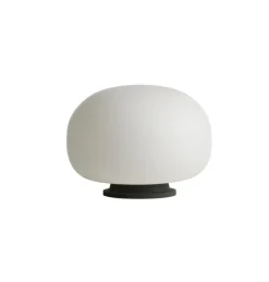 Outlet Supernate bordlampe Ø28, opal/sort Hvide Lamper|Glas Lamper