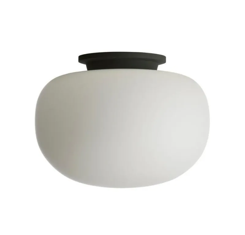 Best Supernate loftlampe Ø38, opal/sort Hvide Lamper|Glas Lamper