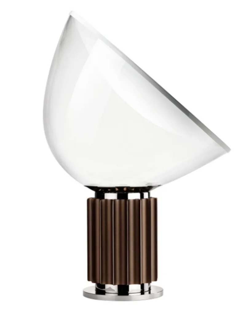 Taccia Bordlampe, bronze Glas Lamper