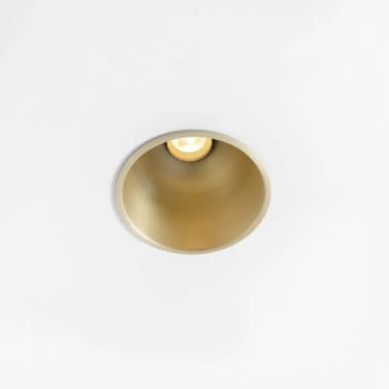 New Thimble 74 1x indbygningsspot IP55, anodiseret børstet pearl Spotlampe|Spots