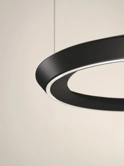 Outlet Tidal Adjustable pendel, sort m/sort baldakin Hængelamper|Køkkenlamper