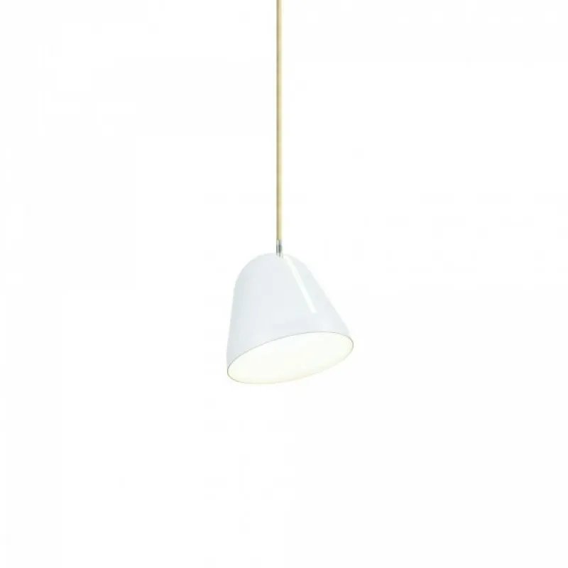 New Tilt S pendel Ø18, hvid/beige Hængelamper