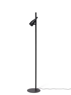 Online Timber Lounge Single gulvlampe, ask sort Lamper I Træ|Standerlamper