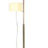 Hot TMM gulvlampe, valnød/beige Lamper I Træ|Standerlamper