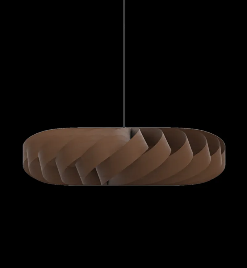 Online TR5 pendel, birk/brun, 80 x 22 cm Lamper I Træ|Hængelamper