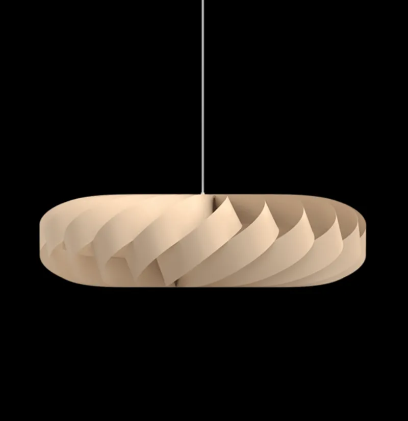 Best TR5 pendel, birk/natur, 80 x 22 cm Lamper I Træ|Hængelamper