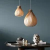 New TR42 pendel, birk/natur, 40 x 55 cm Lamper I Træ|Spisebordslamper