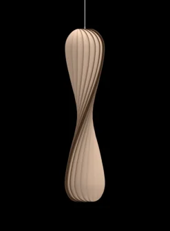 Online TR7 pendel, birk/natur, 25 x 112 cm Lamper I Træ|Spisebordslamper