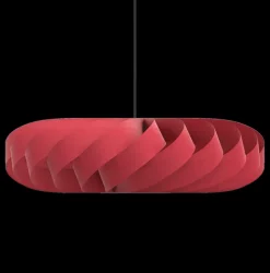 TR5 pendel, birk/rød, 100 x 30 cm Lamper I Træ|Hængelamper