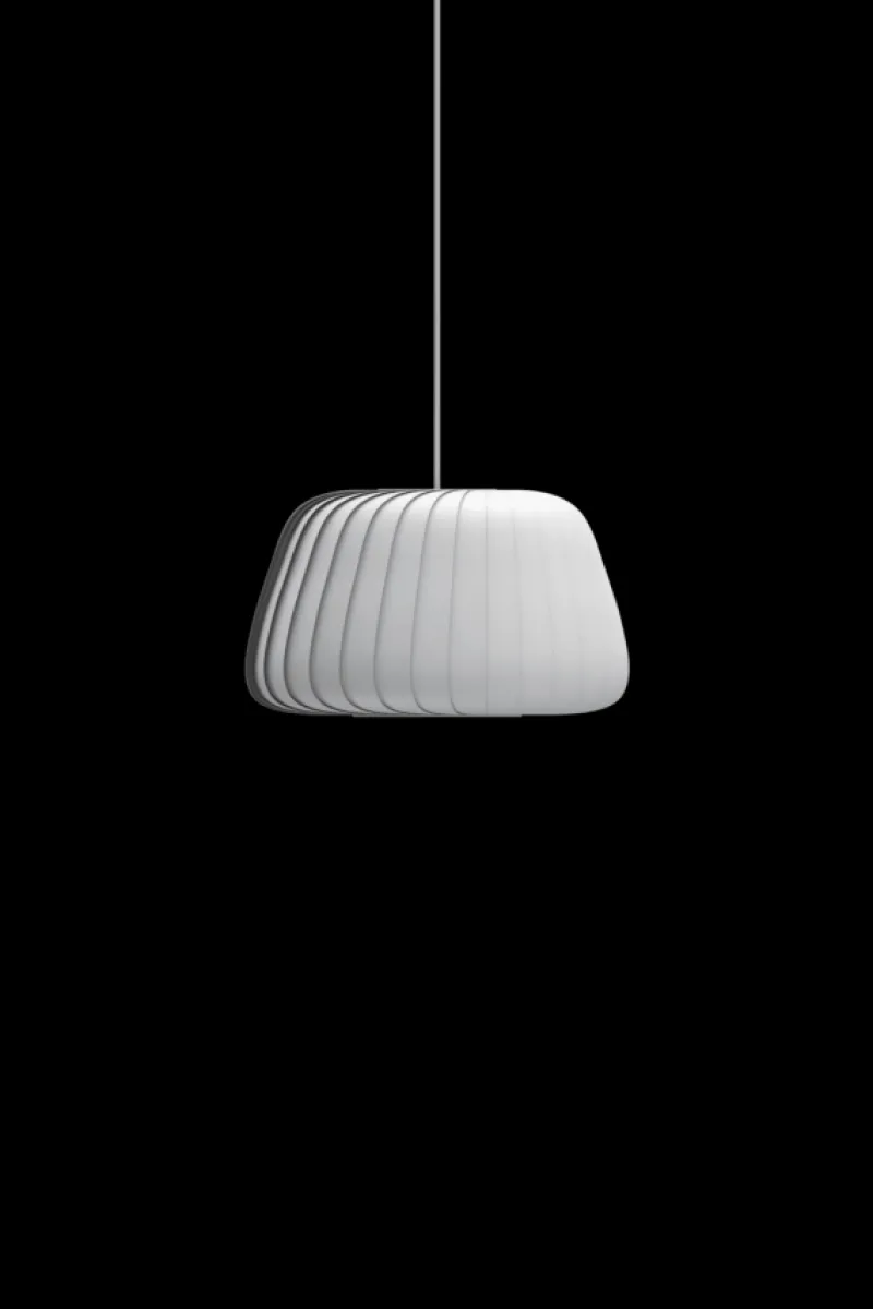 Outlet TR19 pendel, papir/hvid, 32 x 19 cm Hvide Lamper|Spisebordslamper