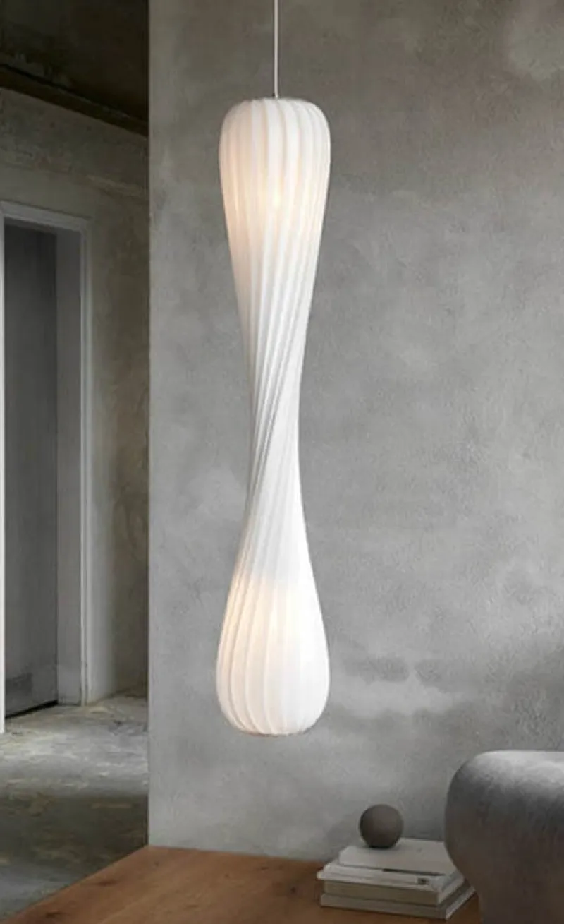 Best TR7 pendel, plastik/hvid, 25 x 112 cm Hvide Lamper|Spisebordslamper
