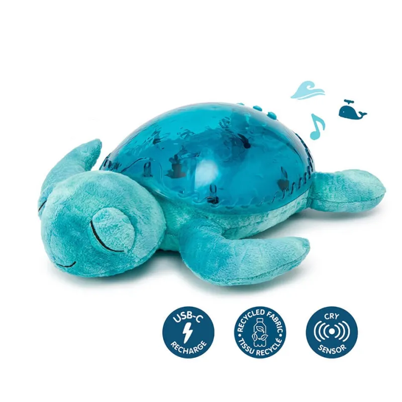 Tranquil Turtle, aqua (genopladelig) Børn Transportable Lamper|Natlampe