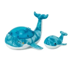 Hot Tranquil Whale, Blue Børn Transportable Lamper|Natlampe