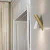 Outlet Tubes Large væglampe, hvid/lys guld Kontorlamper|Væglamper