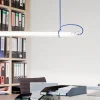 Sale Tubular pendel m/blå ledning Glas Lamper|Hængelamper