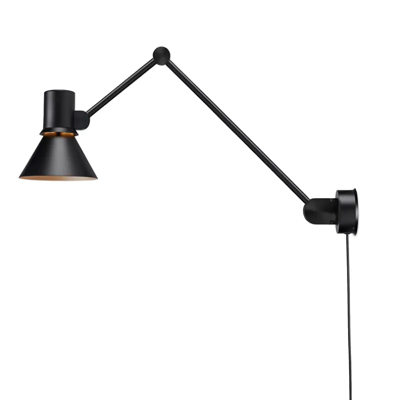Sale Type 80 W3 væglampe m/ledning, mat sort Sorte Væglamper|Læselamper