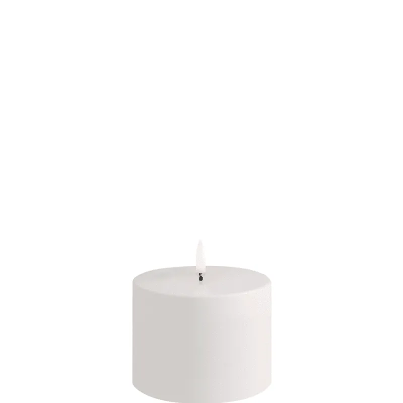 Discount Udendørs LED bloklys, White, 10,1x7,8 cm Terrasselamper|Led Stearinlys