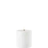 Online Udendørs LED bloklys, White, 8,4x10 cm Terrasselamper|Led Stearinlys