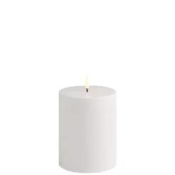 Clearance Udendørs LED bloklys, White, 10,1x12,8 cm Terrasselamper|Led Stearinlys
