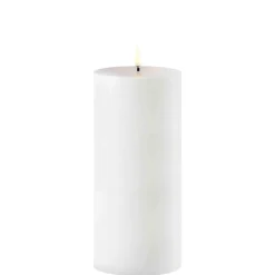New Udendørs LED bloklys, White, 8,4x20 cm Terrasselamper|Led Stearinlys