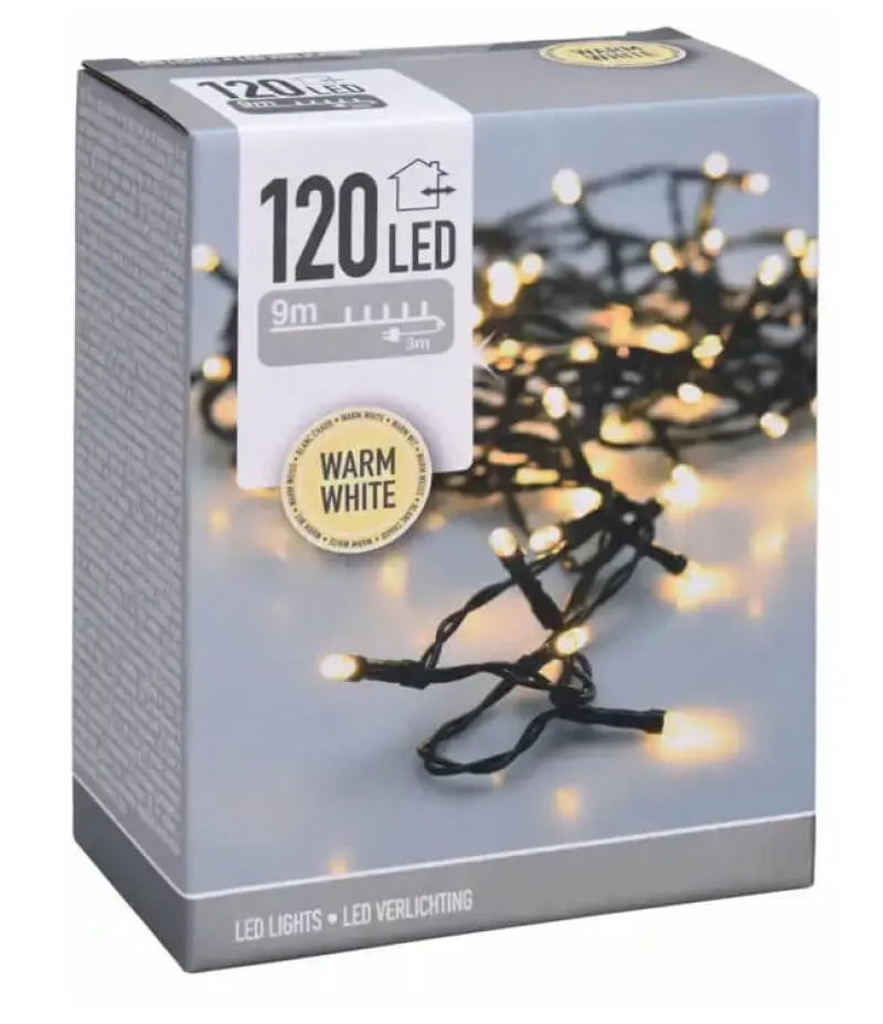 Best Udendørs lyskæde med 120 LED-lys Lyskæde Til Udendørs|Terrasselamper