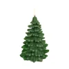 New Uyuni LED stearinlys juletræ, olive green, smooth, 10x15 Led Stearinlys
