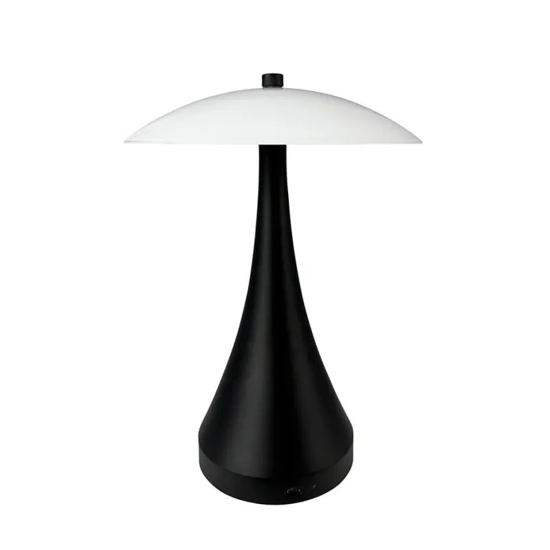 New Vienna LED bordlampe / batterilampe Special Edition, sort/opal Transportable Lamper|Terrasselamper