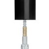 New Vintage bordlampe m/sort skærm Glas Lamper|Stue Lamper