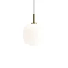 Outlet VL45 Radiohus Ø17,5 pendel, messing/opal Messinglamper|Glas Lamper