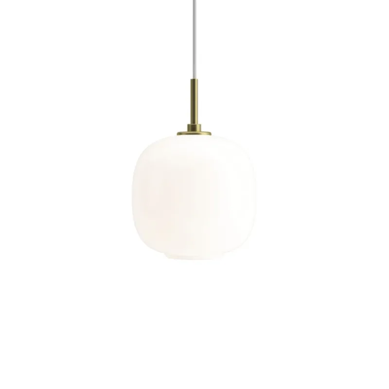 Outlet VL45 Radiohus Ø17,5 pendel, messing/opal Messinglamper|Glas Lamper