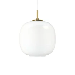 Best VL45 Radiohus Ø25 pendel, messing/opal Messinglamper|Glas Lamper