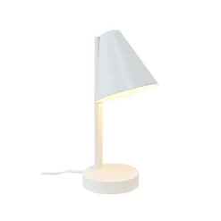Wilmer bordlampe m/USB-C, hvid Hvide Lamper|Skrivebordslamper
