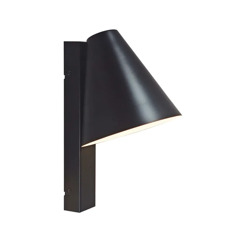 Sale Wilmer væglampe m/USB-C, sort Sorte Væglamper|Læselamper