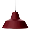 Outlet Workshop pendel W5, vinrød Industrielle Lamper|Hængelamper