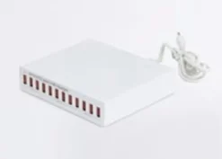 Discount multilader med 12 x USB A - 150W, hvid Reservedele Til Lamper